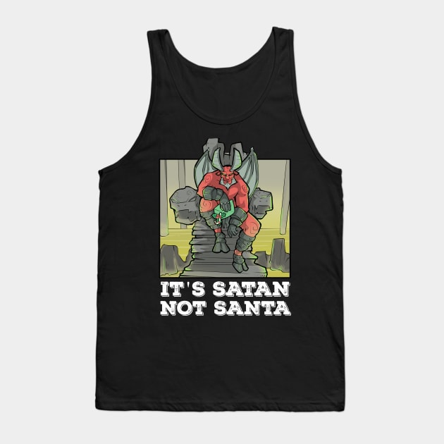 Satan Satanic Santa Claus Christmas Devil Gothic Occult Goth Tank Top by TellingTales